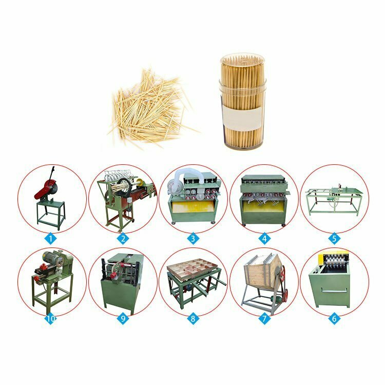 Professional bamboo toothpick processing line
